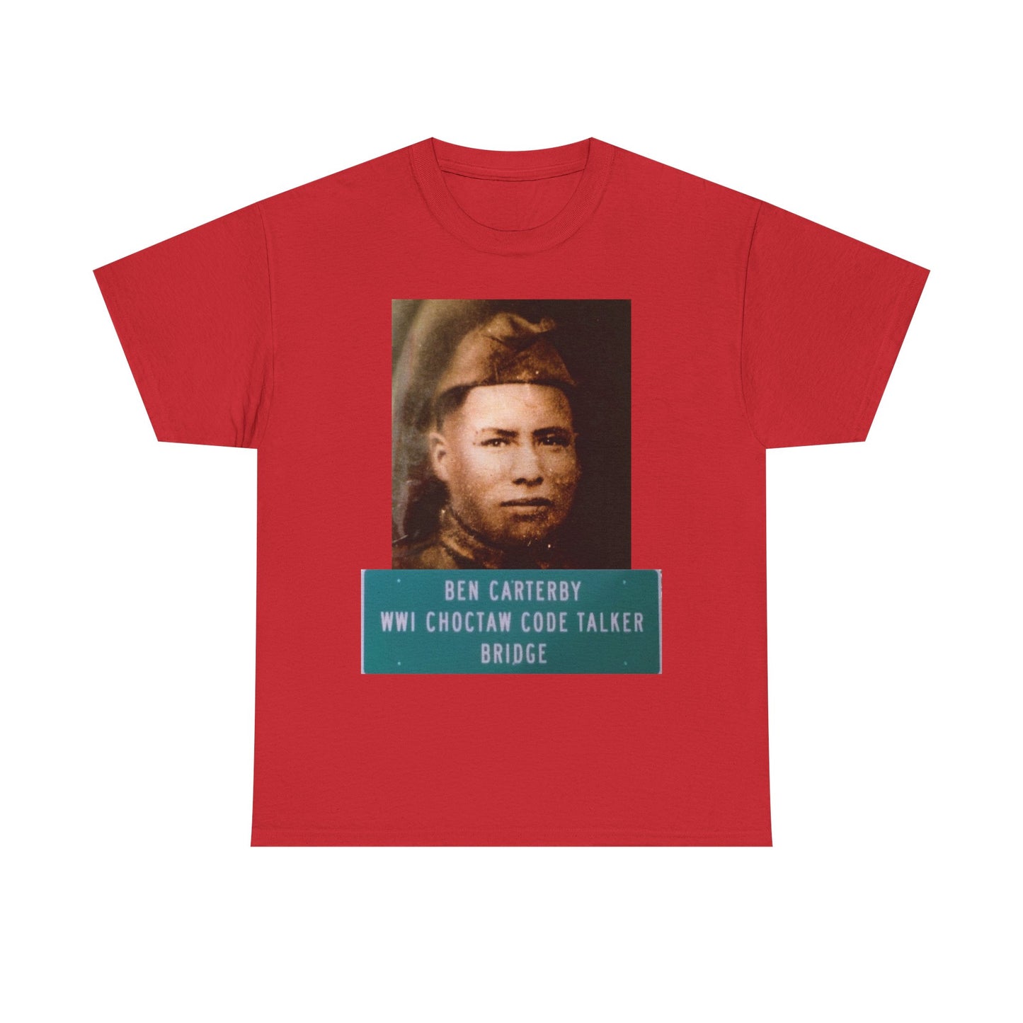 Ben Carterby Choctaw Code Talker T-Shirt — WWII Native American Veteran Tribute