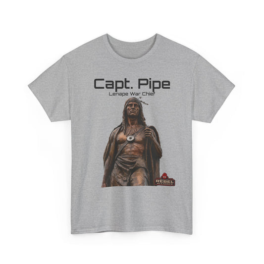 Capt. Pipe Lemape War Chief T‑Shirt — Native Warrior Graphic Tee