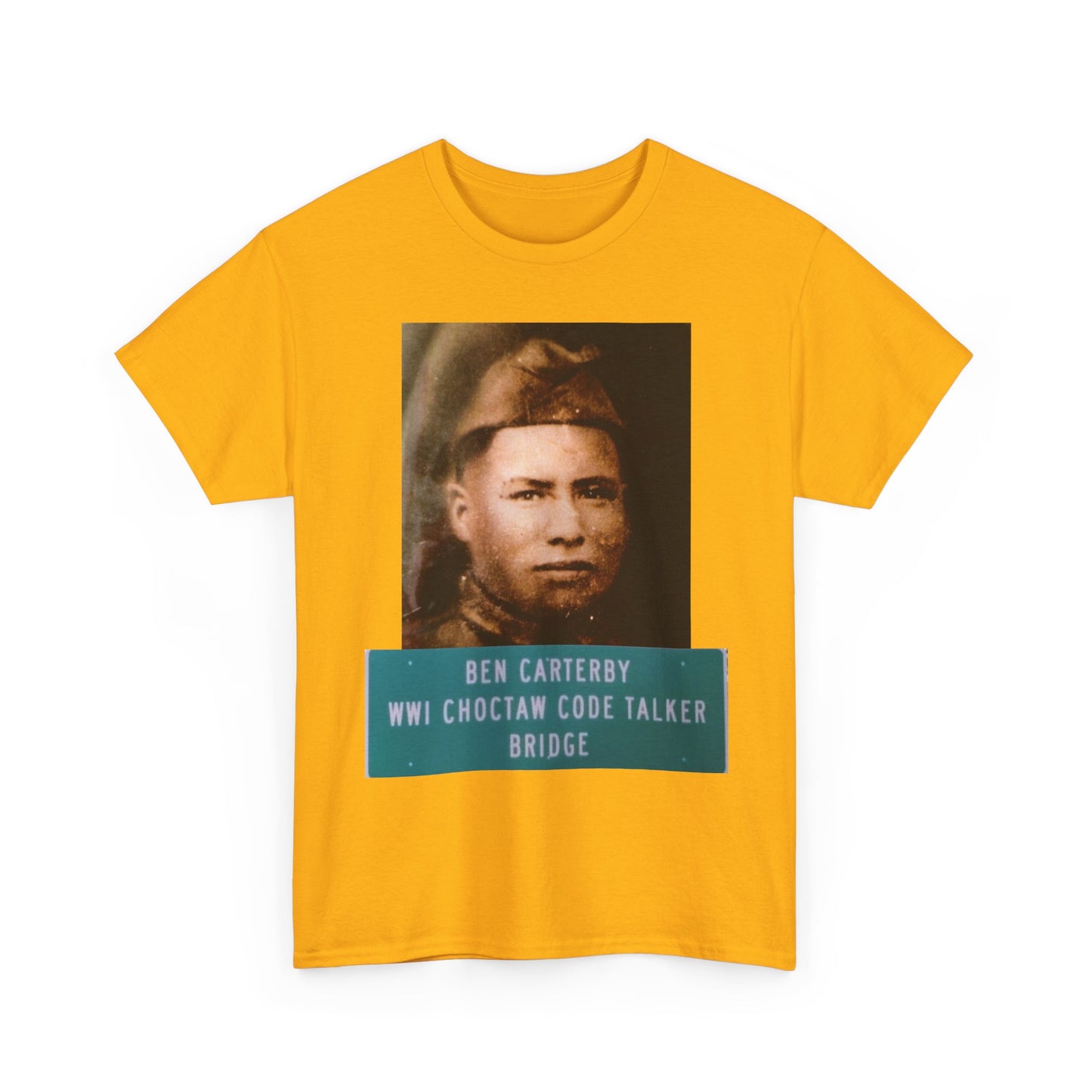 Ben Carterby Choctaw Code Talker T-Shirt — WWII Native American Veteran Tribute