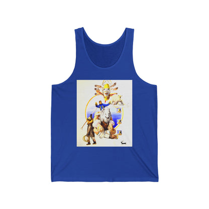 Inupiat/Yupik Wildlife Art Tank Top — Vintage Woodland Animal & Arrow Graphic