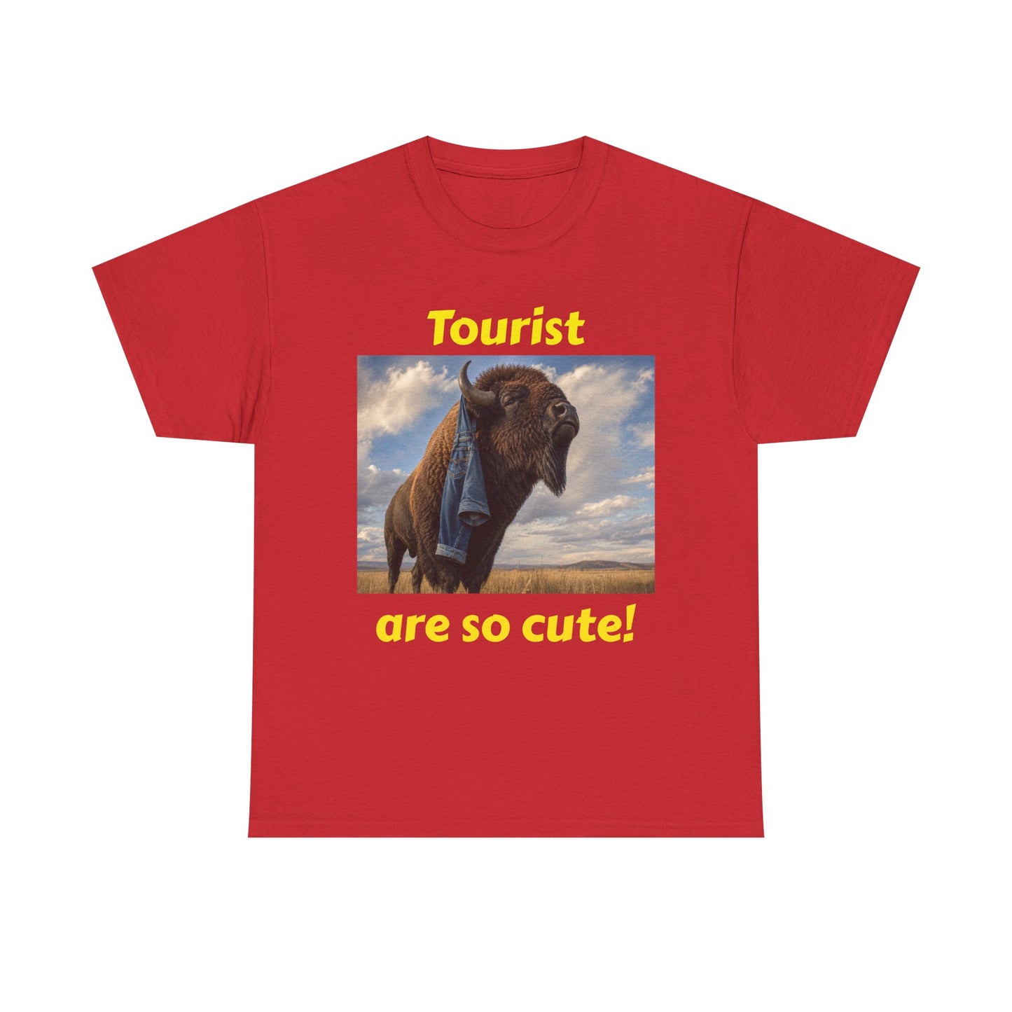 Tourist Are So Cute! T-Shirt — Funny Bison Photo Tee