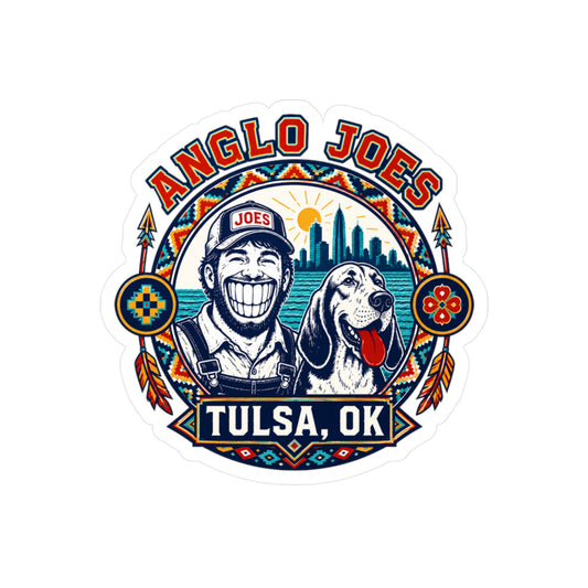 Anglo Joes Tulsa OK Sticker — Kiss-Cut Vinyl Decal