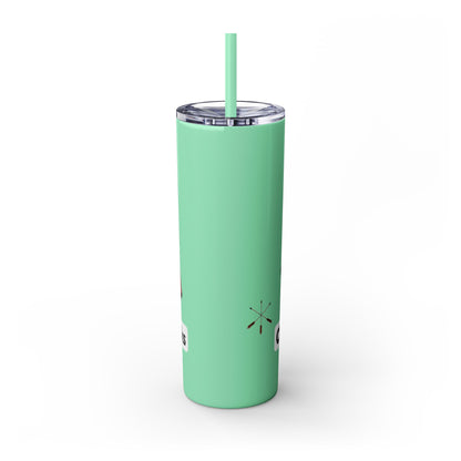 Pawnee Skinny Tumbler — Red Wolf Logo 20oz Insulated Tumbler with Straw
