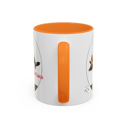 Kialegee Adventure Mug — 'Ekv Lace' Cross, Eagle & Campfire Ceramic Coffee Cup (11oz/15oz)