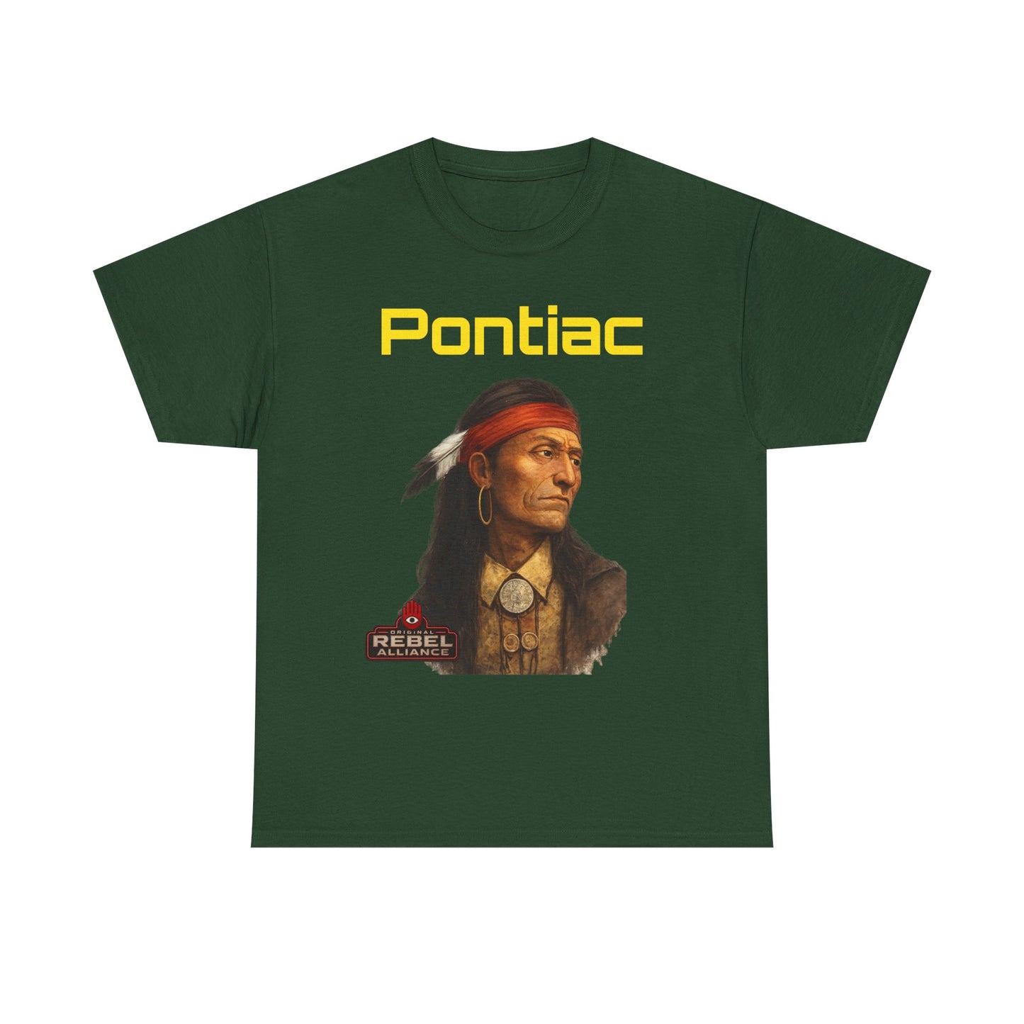 Pontiac Portrait T‑Shirt — Native Chief Graphic Tee