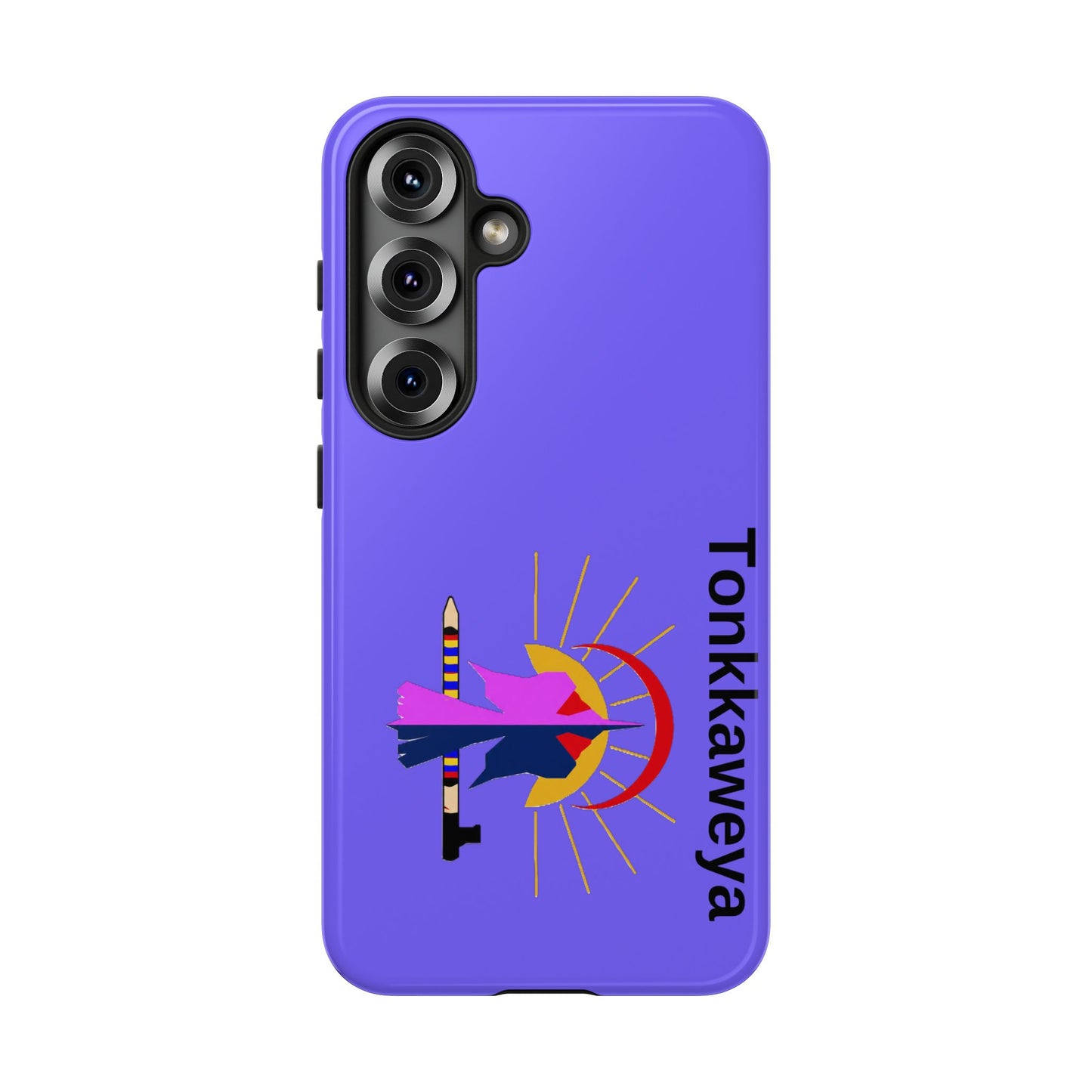 Tonkawa Phone Case — Tonkkaweya Sunrise Design (Protective Purple Hard Shell)