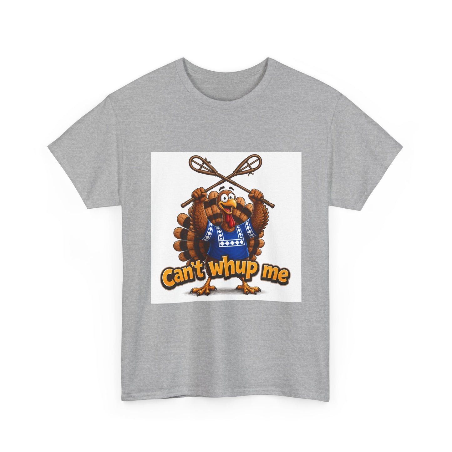 Turkey Mascot Tee — 'Can't Whup Me' Funny Thanksgiving T‑Shirt