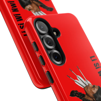 Absentee Shawnee Headdress Phone Case — 'Li Si Wi Ni' Design
