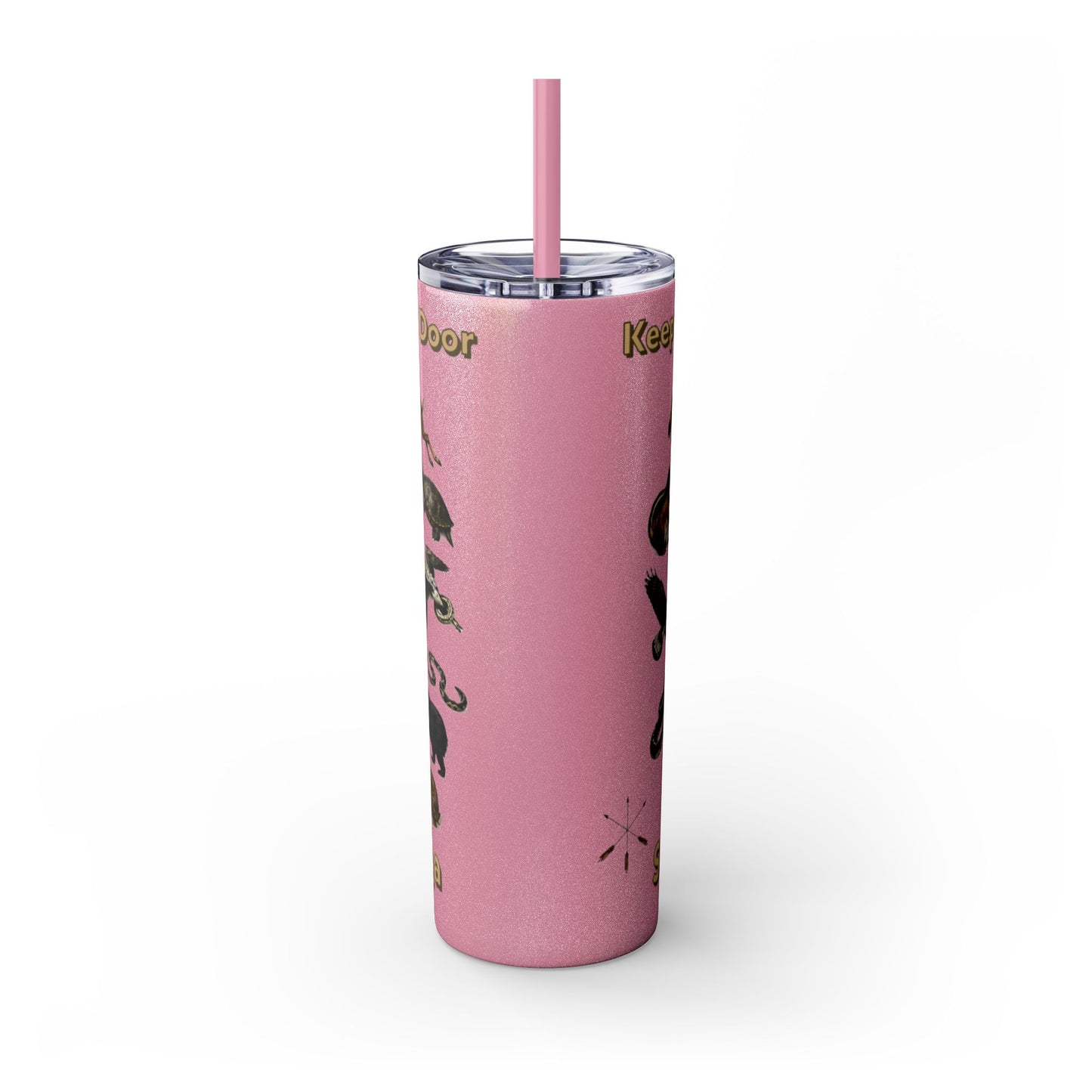 Seneca Cayuga Skinny Tumbler with Straw, 20oz