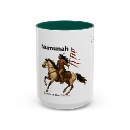 Comanche Numunah ‘Lords of the Plains’ Horseman Coffee Mug — Native Warrior Ceramic Mug (11oz/15oz)