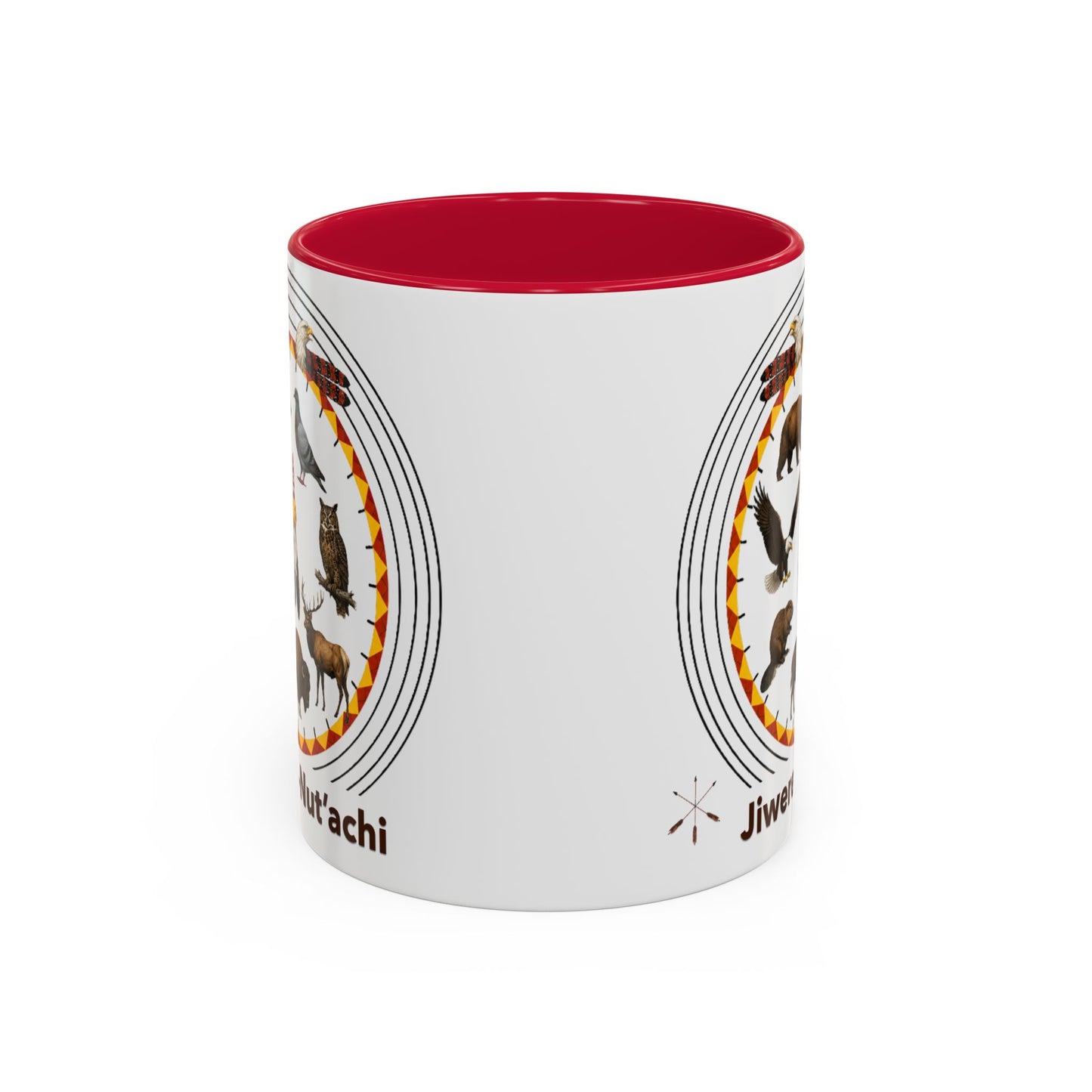 Otoe Missouria Native Animal Circle Mug – 'Jiwere-Nut'achi' Illustrated Coffee Cup (11oz/15oz)
