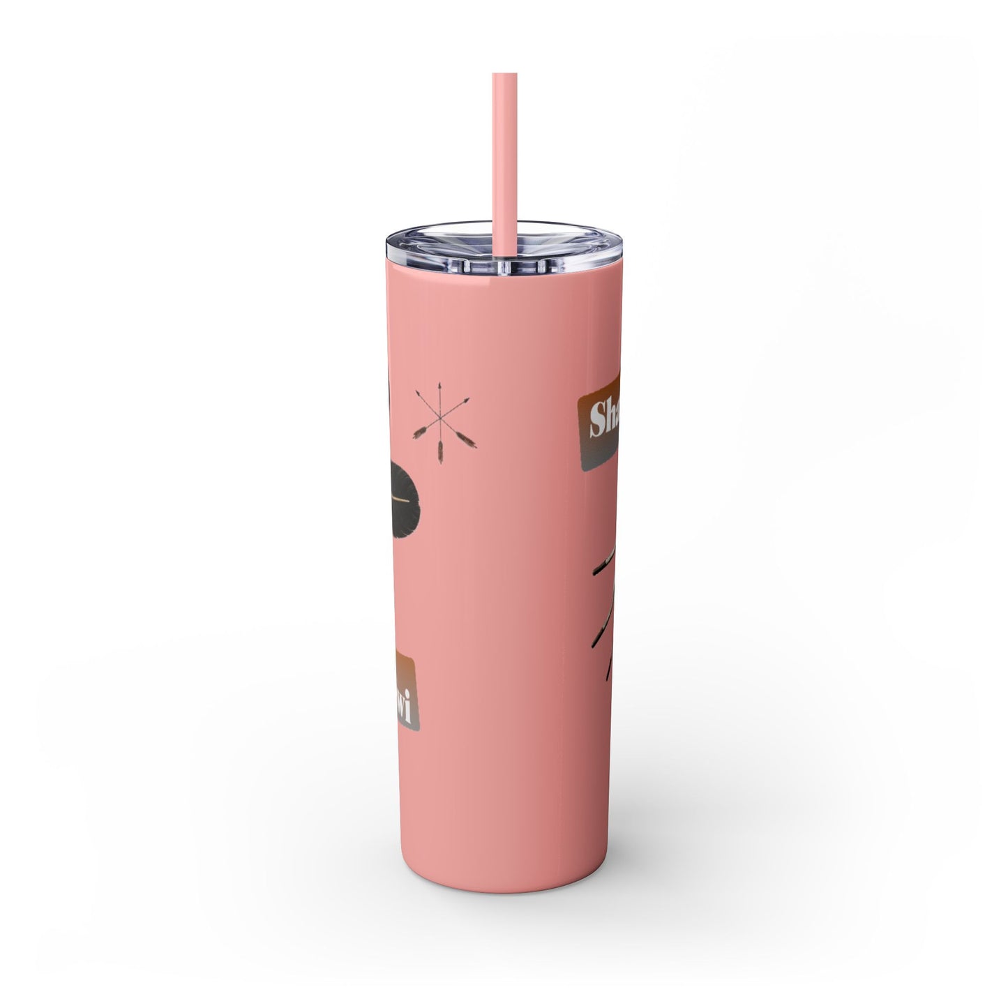 Shawnee Absentee Skinny Tumbler with Straw, 20oz