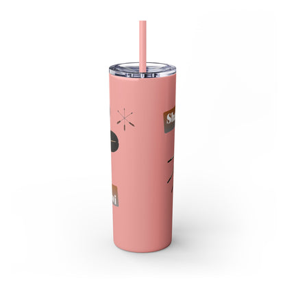 Shawnee Absentee Skinny Tumbler with Straw, 20oz
