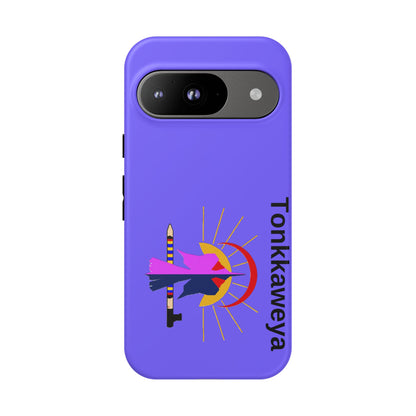 Tonkawa Phone Case — Tonkkaweya Sunrise Design (Protective Purple Hard Shell)