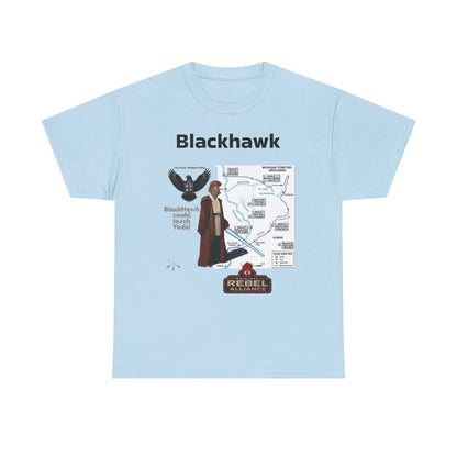 Blackhawk Rebel Trail Vintage Map Graphic T-Shirt