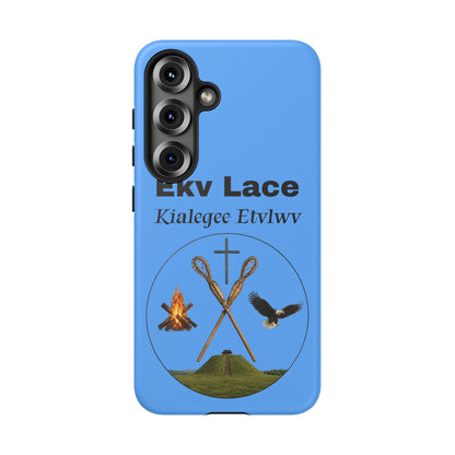 Kialegee Protective Phone Case — Custom 'Ekv Lace' Cross & Campfire Design