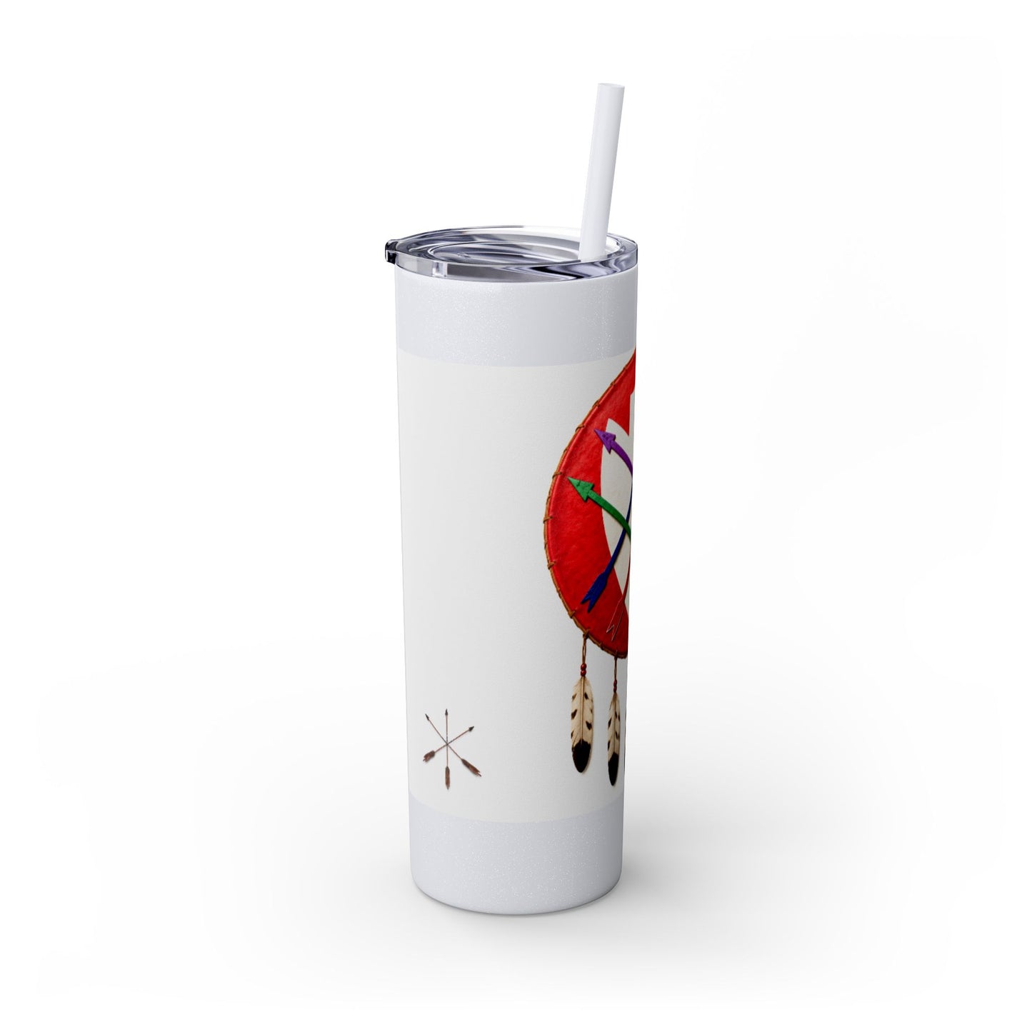 Peoria 20oz Skinny Tumbler with Dreamcatcher Shield Design
