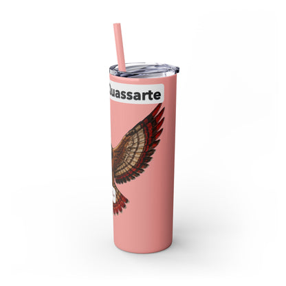 AQ Skinny Tumbler with Straw, 20oz