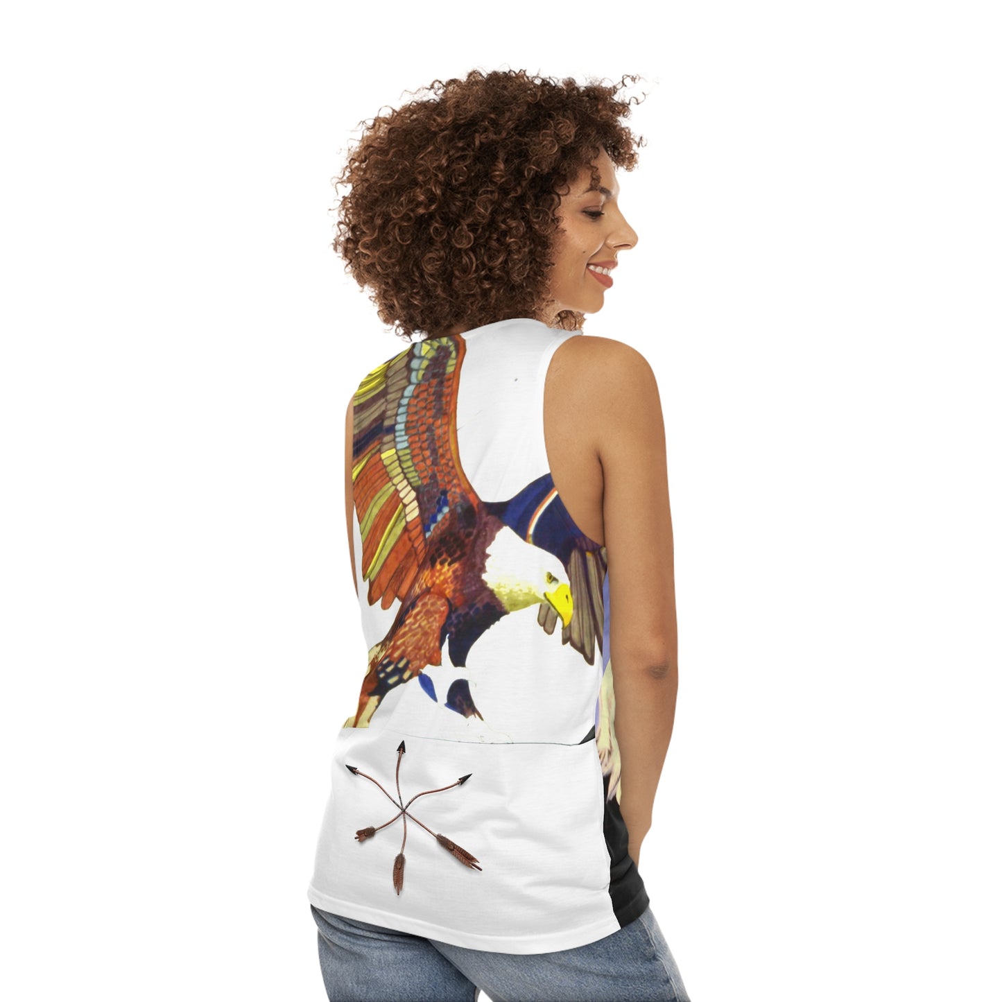 Bald Eagle All-Over Print Tank Top — Patriotic Eagle Graphic Tank