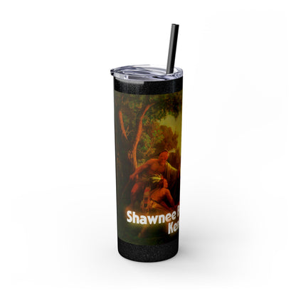 Shawnee East Skinny Tumbler with Straw, 20oz