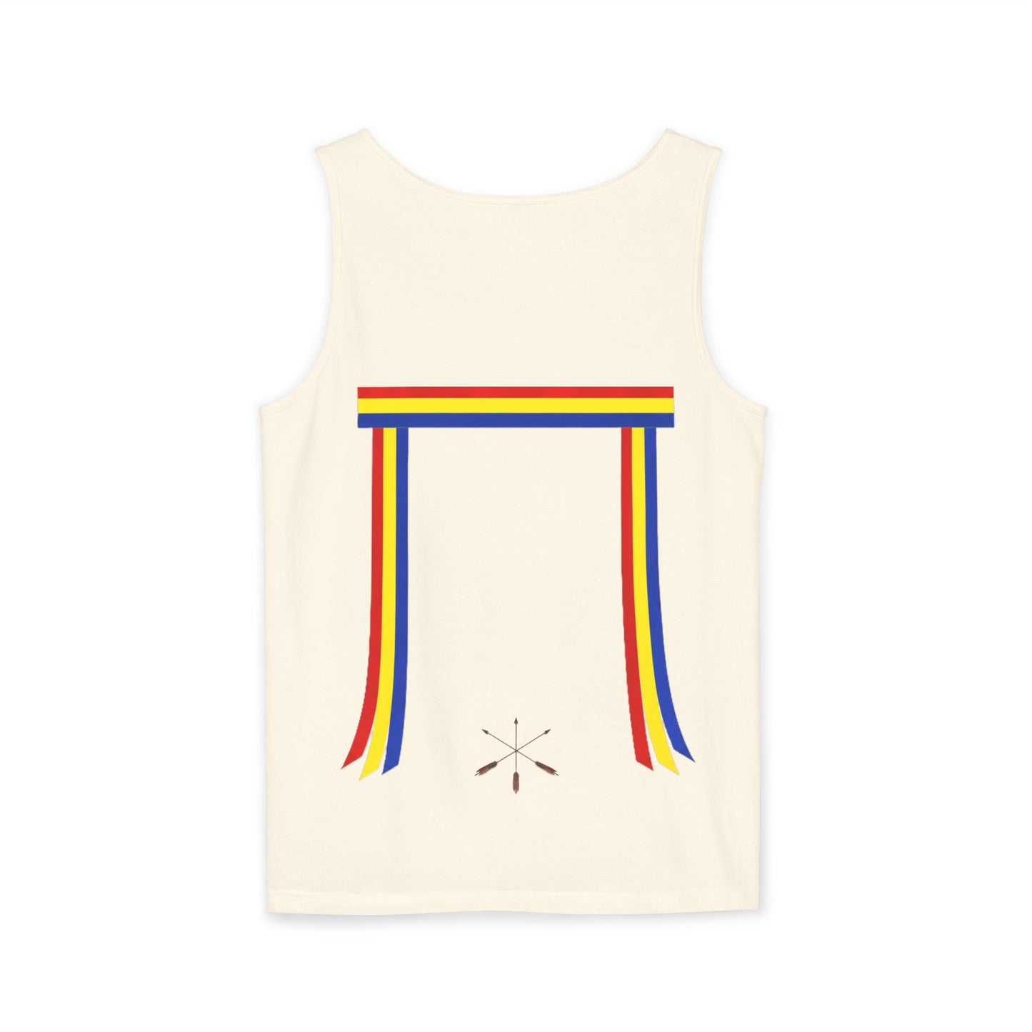 Blue Ribbon Shirt inpired Tank Top — Minimal Rainbow Ribbon Graphic