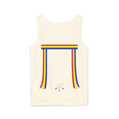 Blue Ribbon Shirt inpired Tank Top — Minimal Rainbow Ribbon Graphic