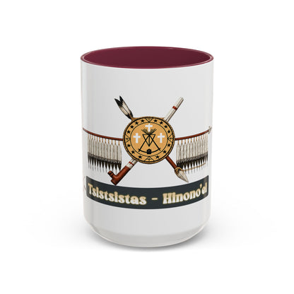 Cheyenne Arapaho Native Heritage Shield Coffee Mug – 'Tsistsistas / Hinono’ei' 11oz & 15oz