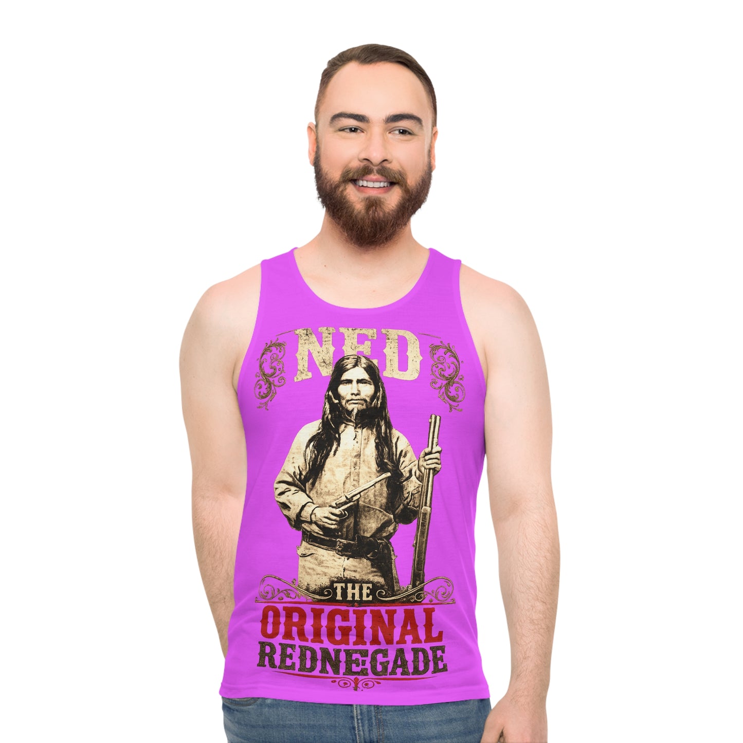 Ned Rednegade Vintage Native Portrait Tank Top