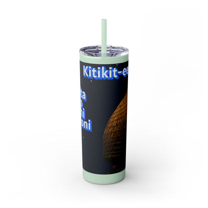 Wichita Skinny Tumbler with Straw, 20oz