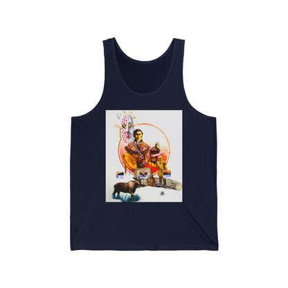 Athapaskan Tank Top — Western Cowgirl Art Tank with Arrow Back Design