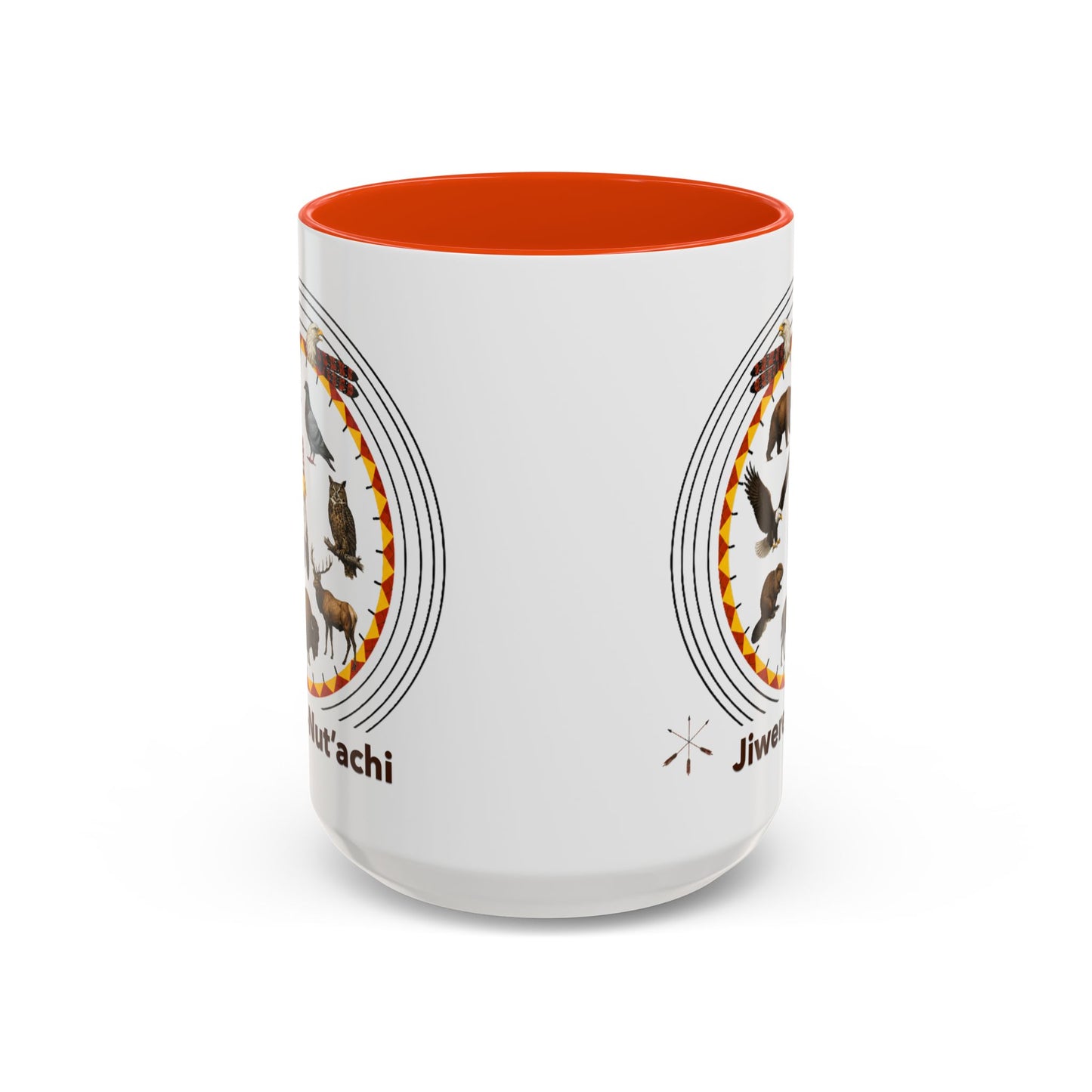 Otoe Missouria Native Animal Circle Mug – 'Jiwere-Nut'achi' Illustrated Coffee Cup (11oz/15oz)