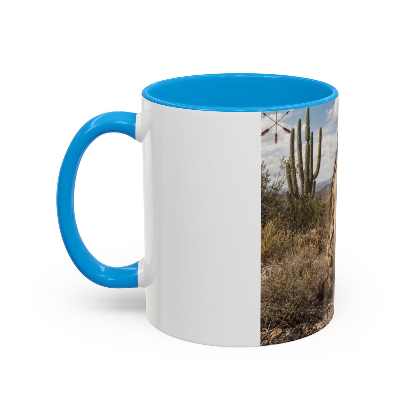 Ft. Sill Apache Desert Scene Coffee Mug — 'N'de' Southwest Landscape 11/15oz