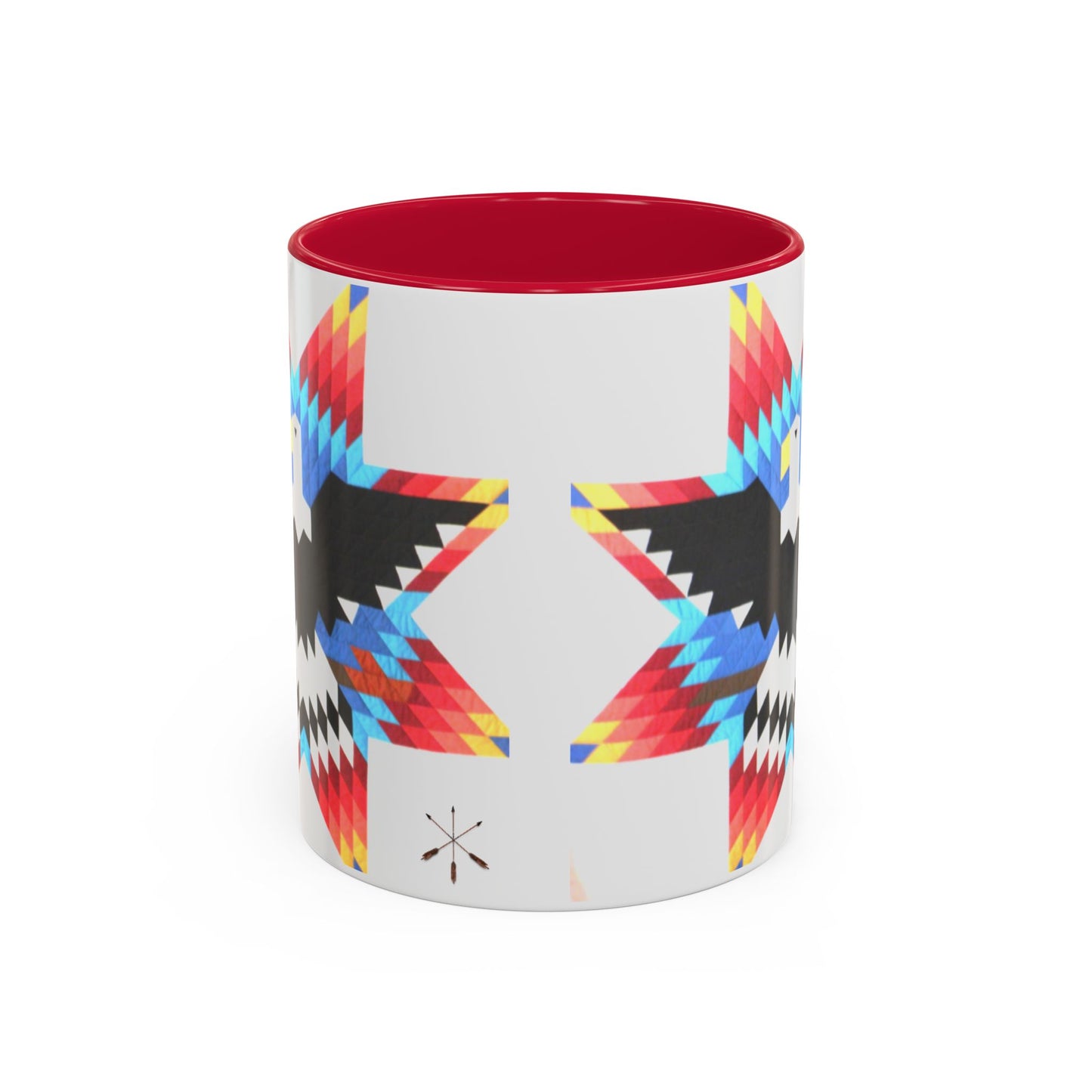 Onci  Eagle Star Ceramic Mug — Colorful Geometric Native-Inspired Coffee Cup (11oz, 15oz)