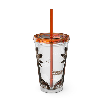 Miami Chief Little Turtle Sunsplash 16oz Tumbler with Straw