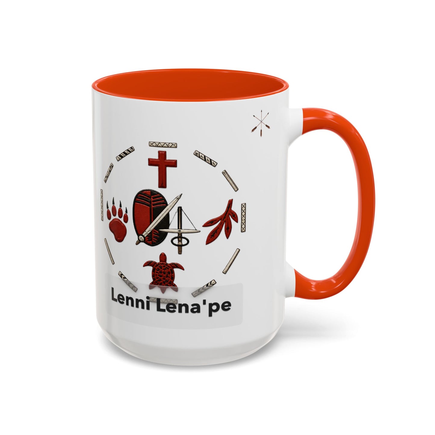 Delaware East Lenni Lenape Tribal Ceramic Mug – Native Symbols Coffee Cup (11oz/15oz)