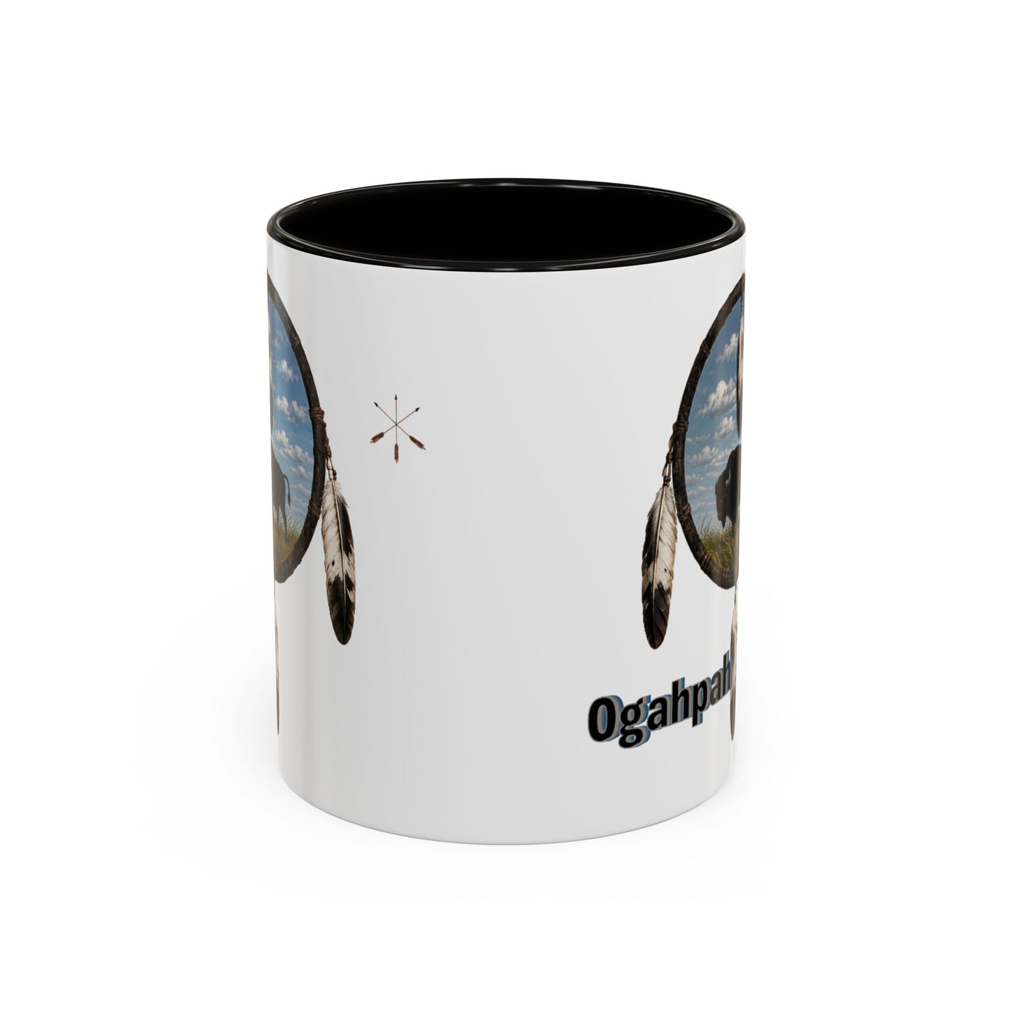 Quapaw Buffalo Mug – Ogahpah Native Spirit Ceramic Coffee Cup (11oz/15oz)
