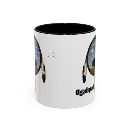 Quapaw Buffalo Mug – Ogahpah Native Spirit Ceramic Coffee Cup (11oz/15oz)