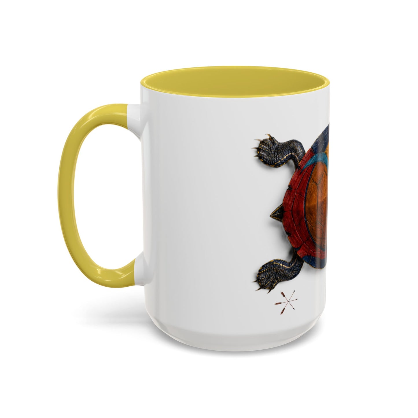 Delaware West Colorful Turtle Coffee Mug — Vibrant Hand-Painted Shell Design (11oz/15oz)