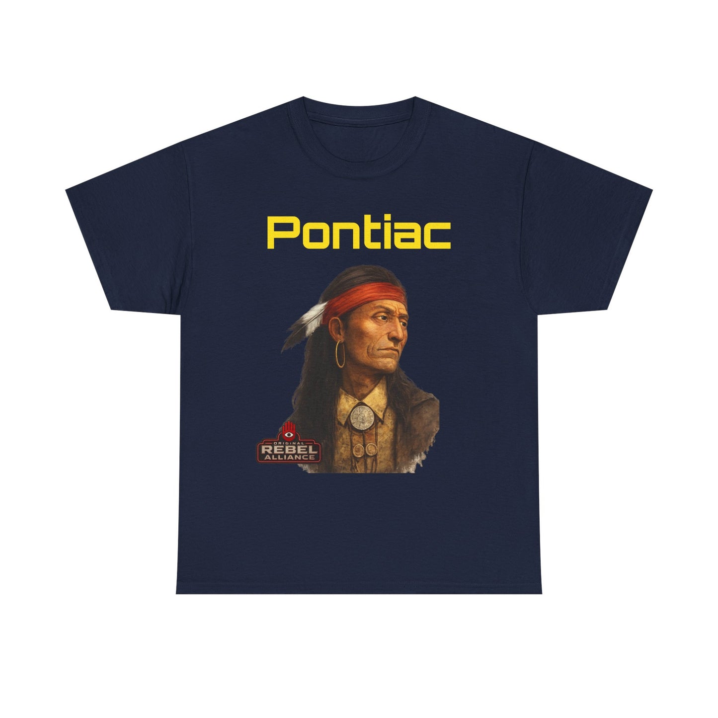 Pontiac Portrait T‑Shirt — Native Chief Graphic Tee