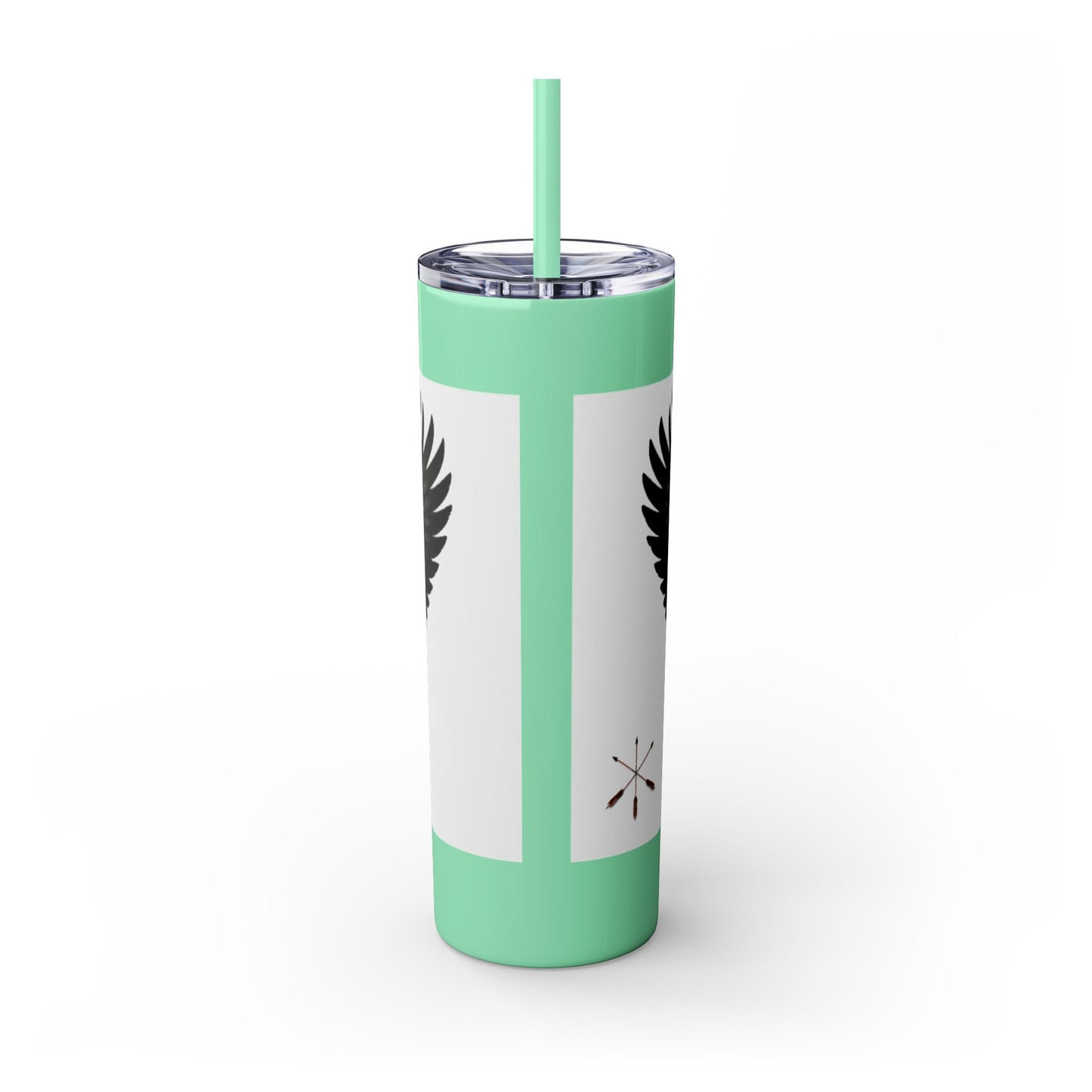 Sac Fox Skinny Tumbler with Straw, 20oz