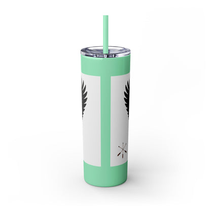 Sac Fox Skinny Tumbler with Straw, 20oz
