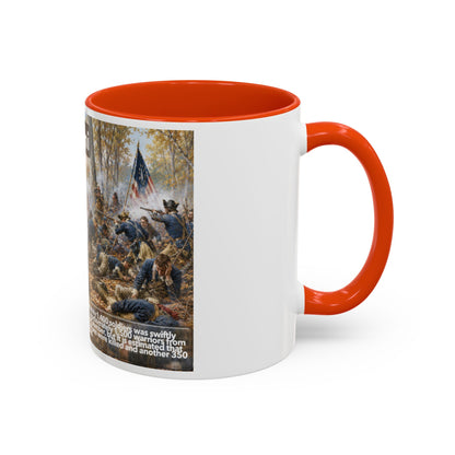 Miami History Battle Scene Mug — Military Vintage Illustration Coffee Cup (11oz/15oz)