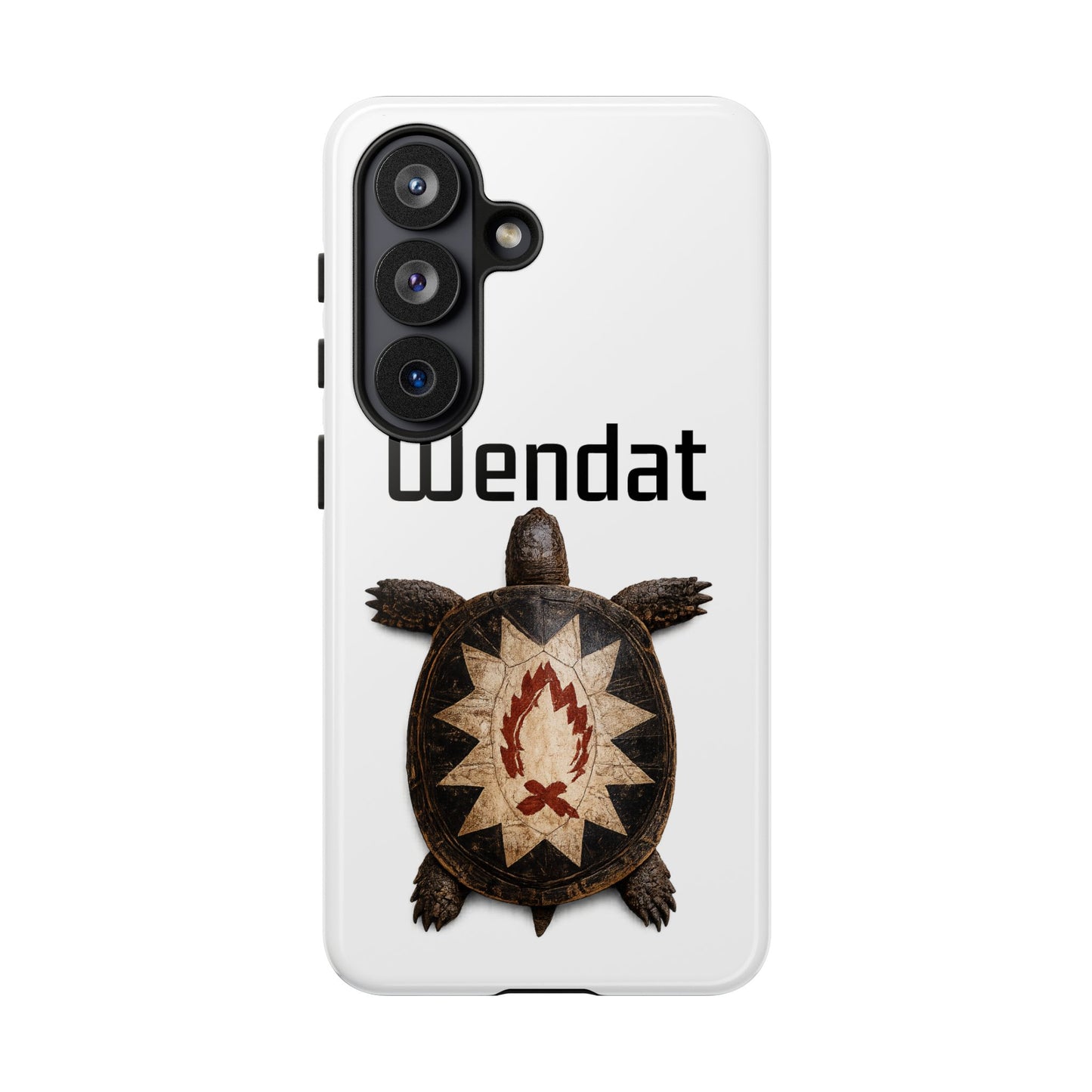 Wyandotte Wendat Turtle Phone Case — Indigenous Turtle Shield Design
