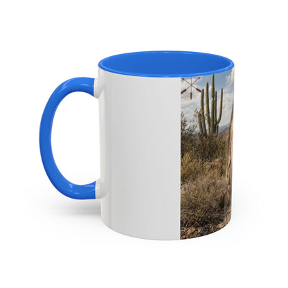 Ft. Sill Apache Desert Scene Coffee Mug — 'N'de' Southwest Landscape 11/15oz