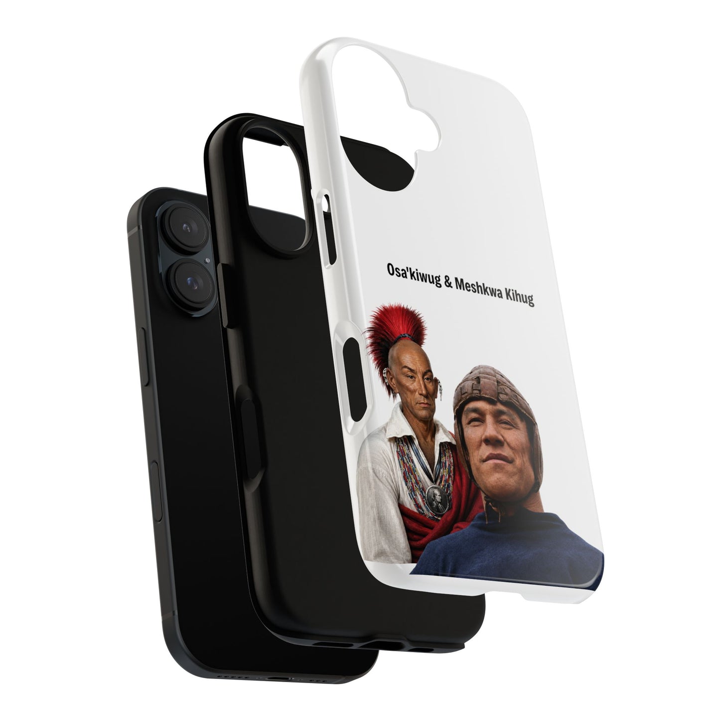 Sac&Fox Phone Case — 'Blackhawk' Raven Crest Protective Tough Case