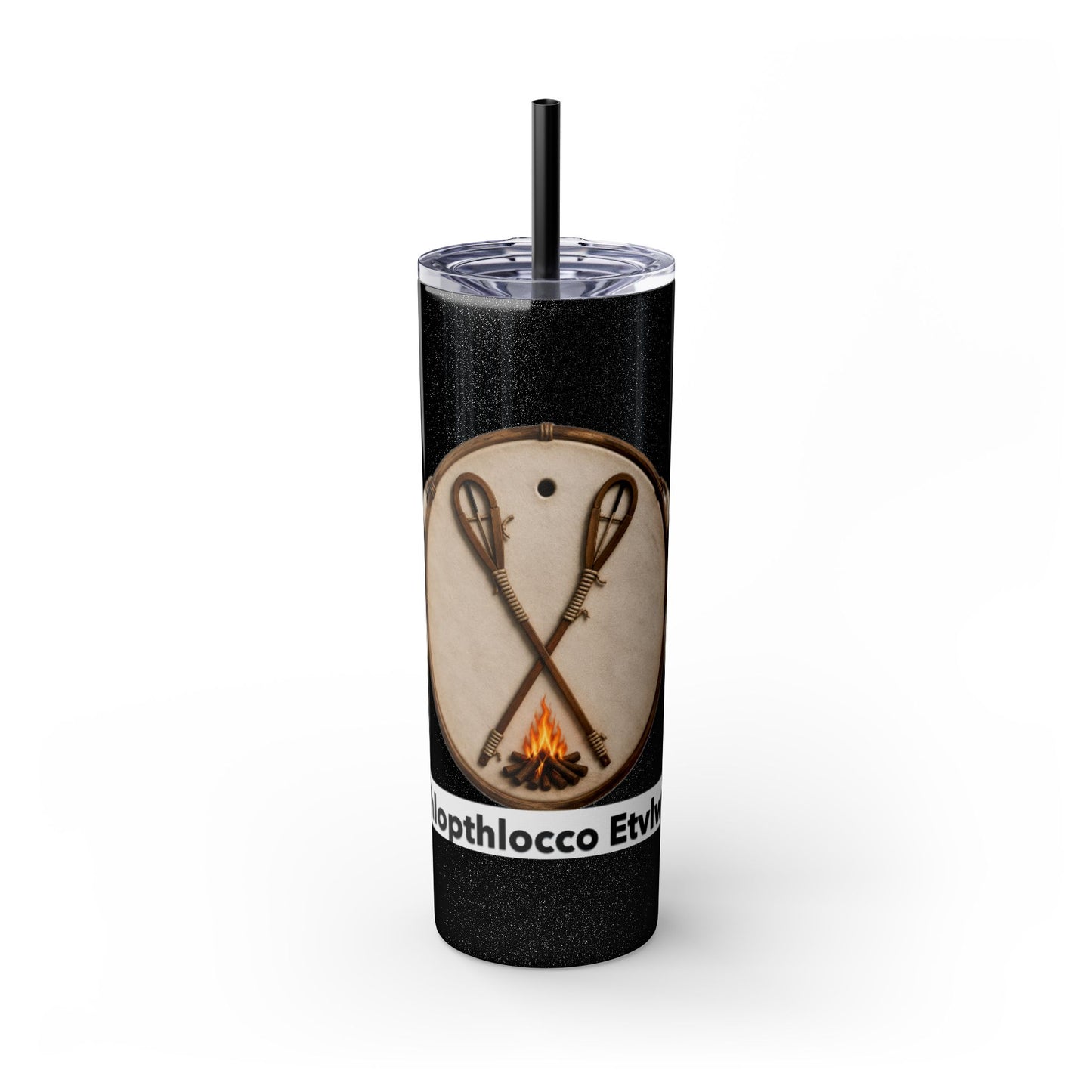 Thlopthlocco Skinny Tumbler with Straw, 20oz