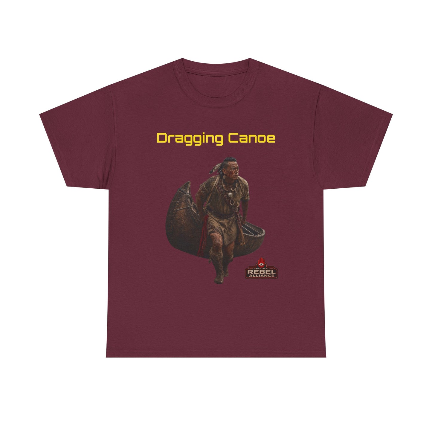Dragging Canoe Canoe Warrior T-Shirt — Native American Historical Tribute Tee