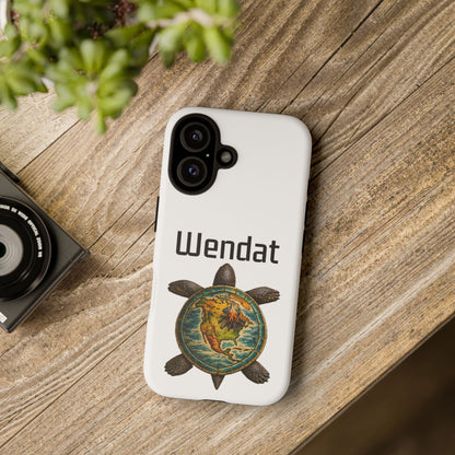 Wyandotte Wendat Turtle Phone Case — Indigenous Turtle Shield Design