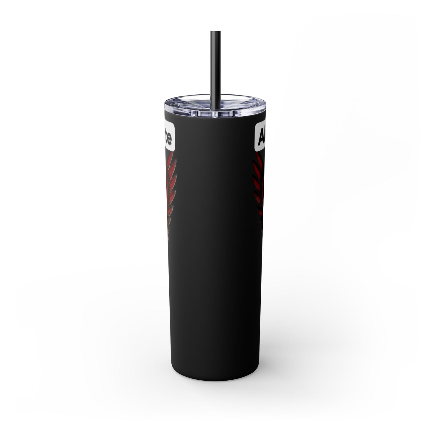 AQ Skinny Tumbler with Straw, 20oz