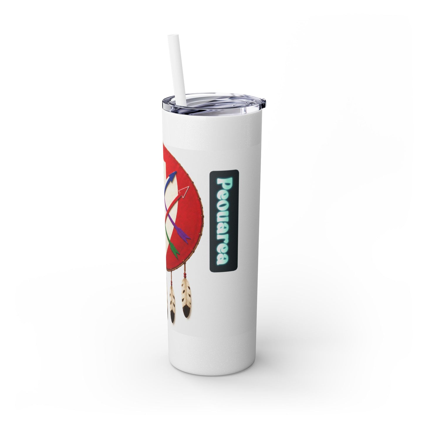 Peoria 20oz Skinny Tumbler with Dreamcatcher Shield Design